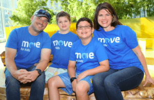 Mallory and Jennifer Evangelides with Mallory's father and brother